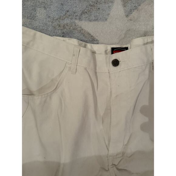 Wrangler Workwear Carpenter Jean Relaxed Utility Pants Durable White Men 38x32 - Picture 6 of 7